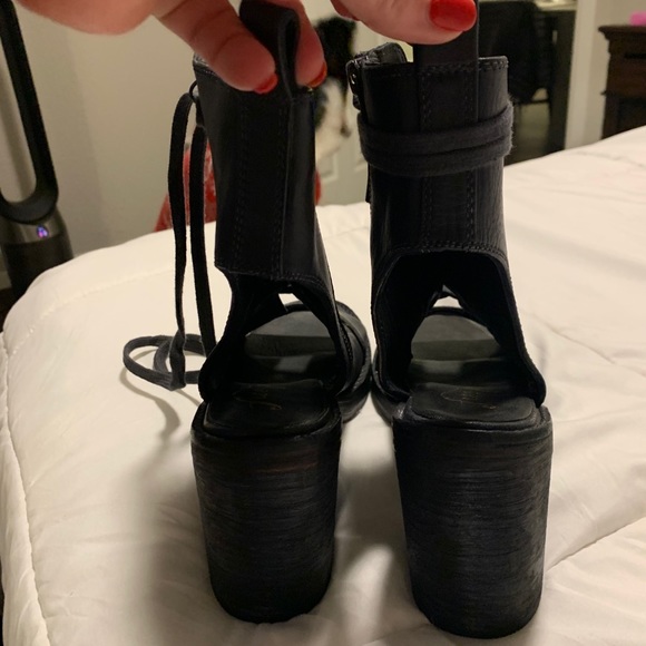 Free People City of Lights Lace Up Boot Heel - Picture 5 of 6